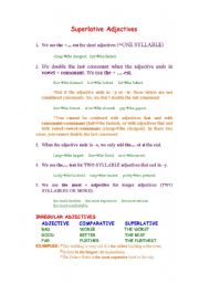 English Worksheet: Superlative Adjectives Grammar