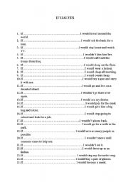 English Worksheet: If clauses