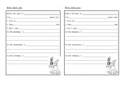 English Worksheet: Personal Description