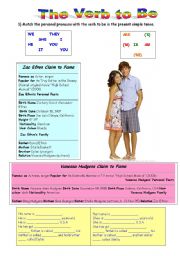 English Worksheet: THe verb to be dynamic funny and dynamic!!