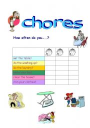 English worksheet: Chores