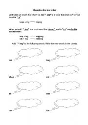 English worksheet: Adding 