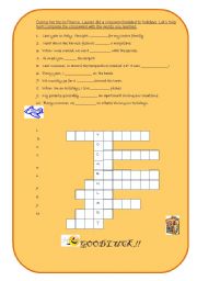 Holidays Crossword