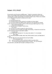 English worksheet: bbq rules