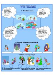 English Worksheet: Wintertime