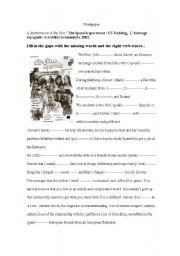 English Worksheet:  Worksheet -gap filling- film: The Spanish apartment