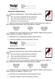 English Worksheet: The Devil Wears Prada