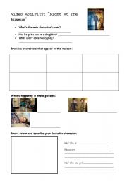 English Worksheet: A night at the museum