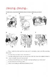 English Worksheet: Dating, dating