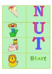 English Worksheet: Alphabet dominoes - (part 3 out of 6)