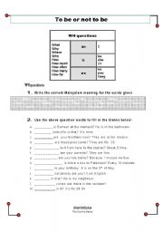 English Worksheet: present simple - WH questions