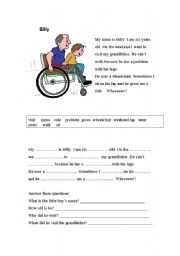 English Worksheet: Billy