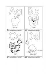 English Worksheet: Colouring Alphabet