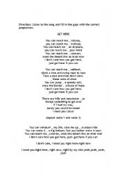 Preposition Song