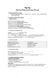 English Worksheet: My way- Song