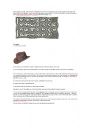 English Worksheet: indiana jones game 