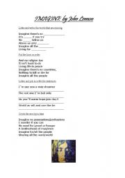 Imagine by John Lennon Worksheet