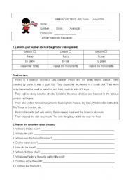 English Worksheet: Past Regular