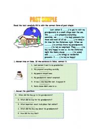 English Worksheet: PAST SIMPLE