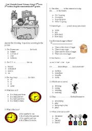 English Worksheet: test