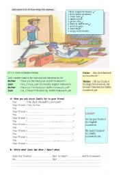 English Worksheet: present perfect tense