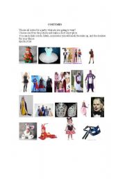 English worksheet: costumes