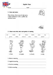 English Worksheet: Clothes