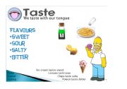 English Worksheet: Taste