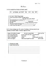 English Worksheet: the future