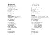 English Worksheet: Song activity - Green Day  Basket Case