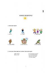 English Worksheet: Good morning!