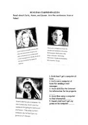 English Worksheet: Hobbies and personal details