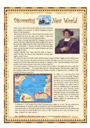 English Worksheet: Christopher Columbus and the discovery of America