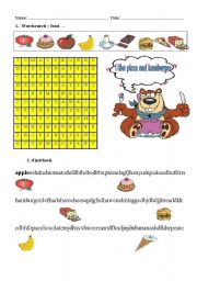 English Worksheet: FOOD