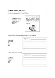 English Worksheet: Introducing yourself