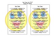 English Worksheet: Past Tense