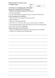 English worksheet: Lets go shopping