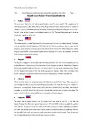 English Worksheet: Countries in Asia Worksheet