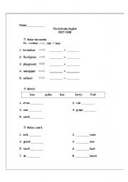 English Worksheet: Compound Words