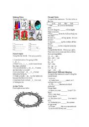 English Worksheet: Vocabulary Review Pre Intermediate With answers