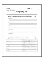 English Worksheet: Disease Test