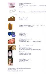 English worksheet: Food