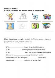 Irregular plural exercises