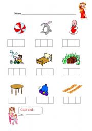 English worksheet: Say the name of each picture. 