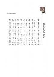 English Worksheet: Months and cardinal numbers