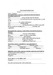 English Worksheet: a HANDOUT on  modals,quantity words,countable,uncountable nouns