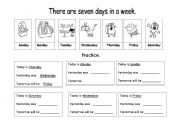 English Worksheet: Days of the Week