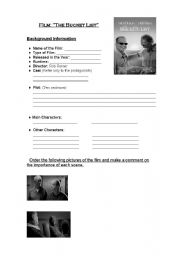 English Worksheet: Writing: Film Review