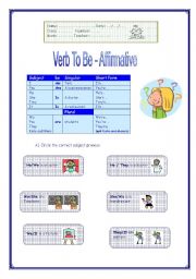 English Worksheet: Verb To Be 