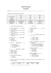 English Worksheet: comparison most more